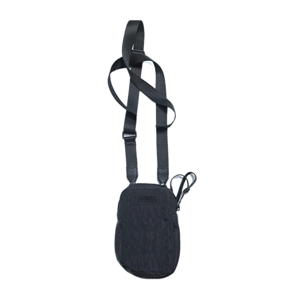 Aimee Kestenberg Nylon Stadium Crossbody Wallet Mini Just Saying Black Quilted